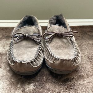 LLBean Wicked Good Moccasins - chocolate brown - Mens size 8